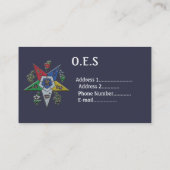 Orden des Oststerns Visitenkarte (Rückseite)