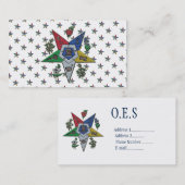 Orden des Oststerns Visitenkarte (Vorne/Hinten)