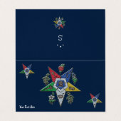 Orden des Oststerns Visitenkarten (Außenseite Aufgefaltet)