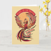 Orden des Phoenix-Häkchens Karte (Gelbe Blume)