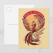 Orden des Phoenix-Kroketten-Emblems Einladungspostkarte (Vorne/Hinten)