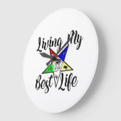 Orden von Eastern Star Große Wanduhr (Winkel)