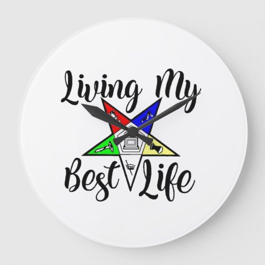 Orden von Eastern Star Große Wanduhr (Vorderseite)