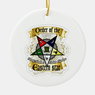 Orden von Eastern Star Keramik Ornament