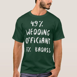 Ordenteter Minister für Hochzeitsbeamte im Interne T-Shirt