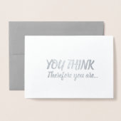 Ordentliche Professorin Werbeaktion Herzlichen Glü Folienkarte (Vorderseite mit Umschlag)