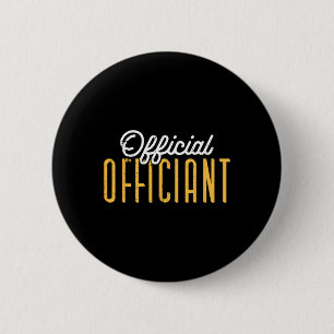 Ordentlicher Offizier am Hochzeitstag Minister C Button