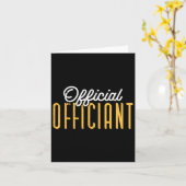 Ordentlicher Offizier am Hochzeitstag Minister C Karte (Gelbe Blume)