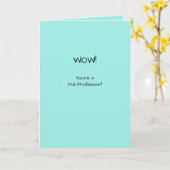 Ordentlicher Professor Glückwunsch Werbeaktion im  Karte (Gelbe Blume)