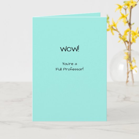 Ordentlicher Professor Glückwunsch Werbeaktion im Karte (Gelbe Blume)