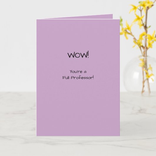 Ordentlicher Professor Herzlichen Glückwunsch Akad Karte (Gelbe Blume)