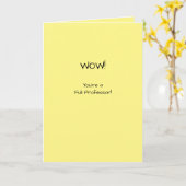 Ordentlicher Professor Herzlichen Glückwunsch Akad Karte (Gelbe Blume)