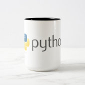 Ordentlicher Pythonschlange-Kodierer Zweifarbige Tasse (Mittel)