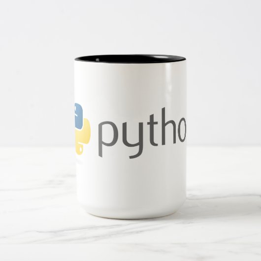 Ordentlicher Pythonschlange-Kodierer Zweifarbige Tasse (Mittel)
