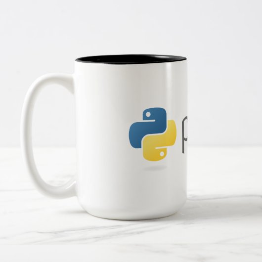 Ordentlicher Pythonschlange-Kodierer Zweifarbige Tasse (Links)