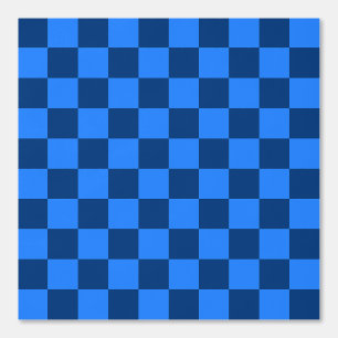 Ordentliches blaues Karomuster Tapete