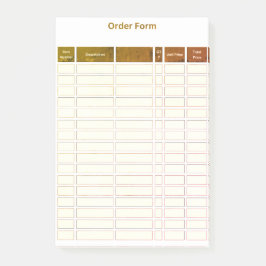 order form post it note post-it klebezettel