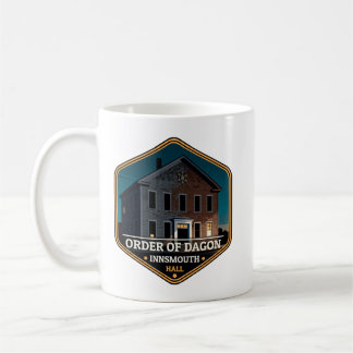 Order of Dagon Hall Innsmouth Vintage Travel Badge Kaffeetasse
