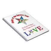 Order of Eastern Star Spiral Notebook Notizblock (Rechte Seite)