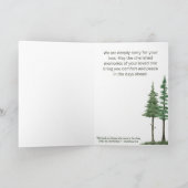 Order of Eastern Star Sympathy Card for OES Dankeskarte (Innenseite)