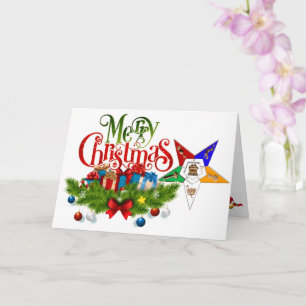 Order of Eastern Star Weihnachtskarte Karte