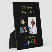 Order of Eastern Stars Life member Fotoplatte (Seite)