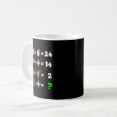 Order Of Operations Quiz Christmas Math Teacher Xm Kaffeetasse (Vorderseite Links)