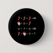 Order Of Operations Quiz Funny Math Teacher Christ Button (Vorderseite)