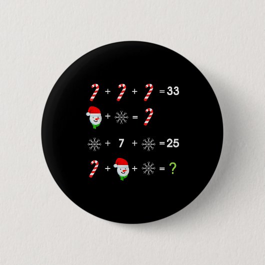 Order Of Operations Quiz Funny Math Teacher Christ Button (Vorderseite)