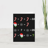 Order Of Operations Quiz Funny Math Teacher Christ Karte (Vorderseite)