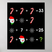 Order Of Operations Quiz Funny Math Teacher Christ Poster (Vorne)