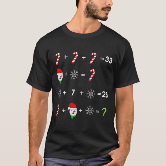 Order Of Operations Quiz Funny Math Teacher Christ T-Shirt (Vorderseite)