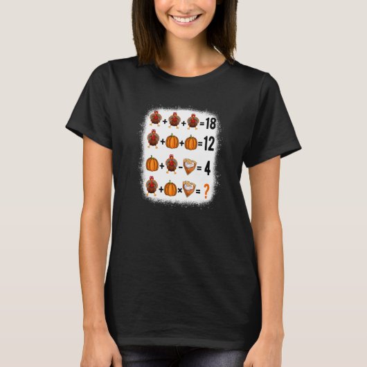 Order Of Operations Quiz Math Teacher Happy Thanks T-Shirt (Vorderseite)
