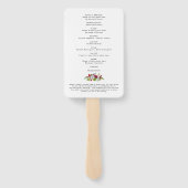 Order of Service Beach Foto Funeral Program Hand Fächer (Rückseite)