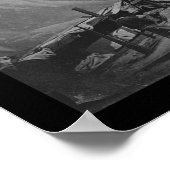 Ordinance Barge Explosion am City Point 1864 Poster (Ecke)