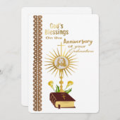 Ordination Anniversary  Feiertagskarte (Vorne/Hinten)