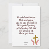 Ordination Anniversary  Feiertagskarte (Rückseite)