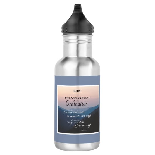 Ordination für das 5. Jubiläum Edelstahlflasche (Rechts)