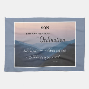 Ordination für das 5. Jubiläum Geschirrtuch