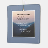 Ordination für das 5. Jubiläum Keramikornament (Links)