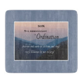 Ordination für das 5. Jubiläum Schneidebrett (Vorderseite)