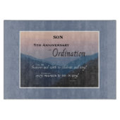 Ordination für das 5. Jubiläum Schneidebrett (Vorderseite)