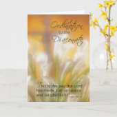 Ordination für Diaconate, Lilies und Cross, Deacon Karte (Gelbe Blume)