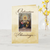 Ordination Glückwunsch Angels bei Altar Karte (Gelbe Blume)