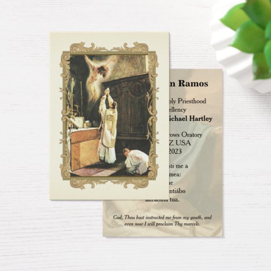 Ordination Heiliger Karten für Fr. Eric Alan Ramos (Schreibtisch)