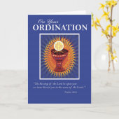 Ordination Herzlichen Glückwunsch Gastgeber und Cu Karte (Gelbe Blume)