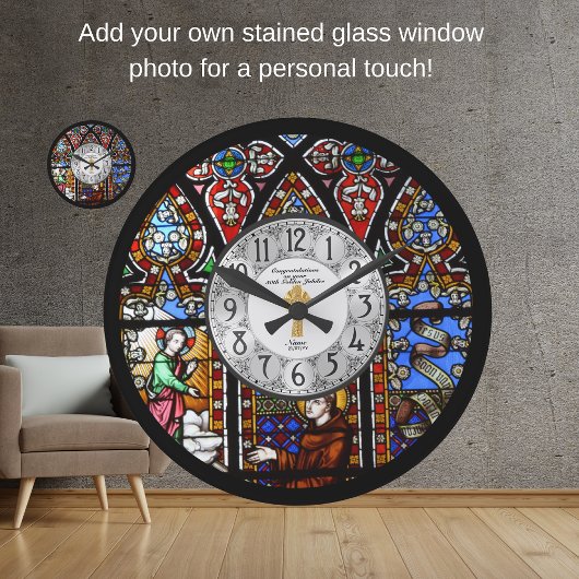 Ordination Jubiläum Festgläser nach Maß Große Wanduhr