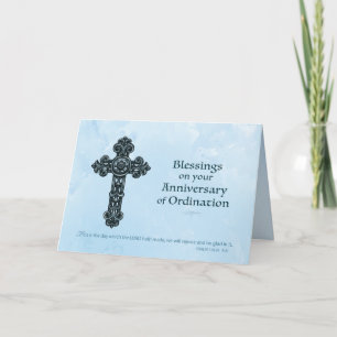 Ordination Jubiläumspriester, Verziertes Kreuz Karte