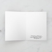 Ordination katholischer Priester danke Karte (Innenseite)