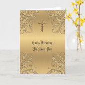 Ordination katholischer Priester danke Karte (Gelbe Blume)